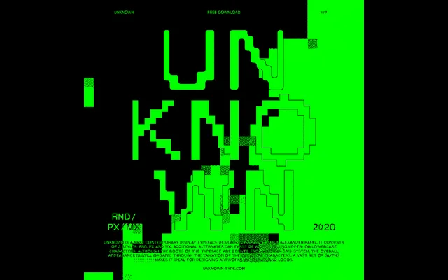 UNKNOWN Typeface specimen from 6TM Magazine