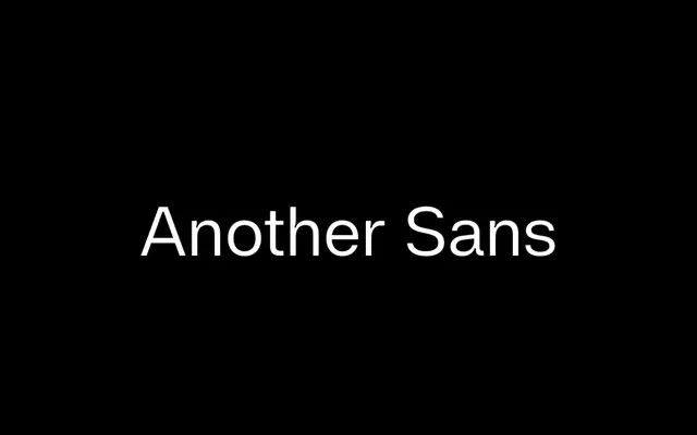 af Another Sans specimen from a.Foundry