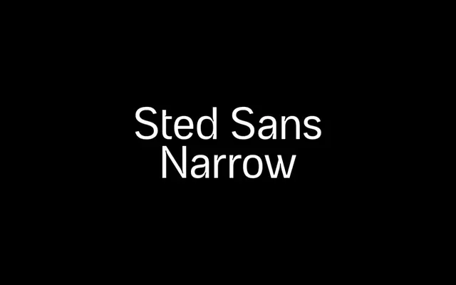 af Sted Sans Narrow specimen from a.Foundry
