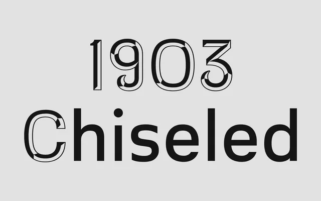 1903 Chiseled specimen from A2-Type