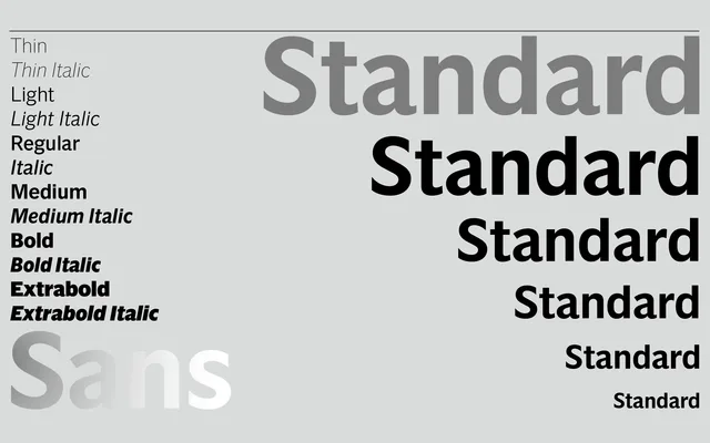 A2 Standard Sans specimen from A2-Type