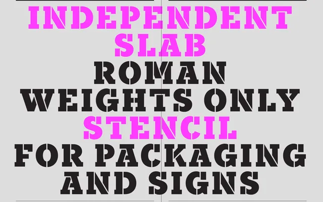 Independent Slab Stencil specimen from A2-Type