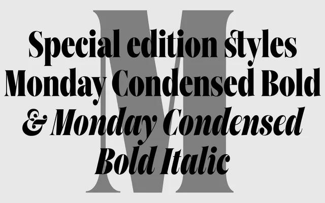 Monday specimen from A2-Type