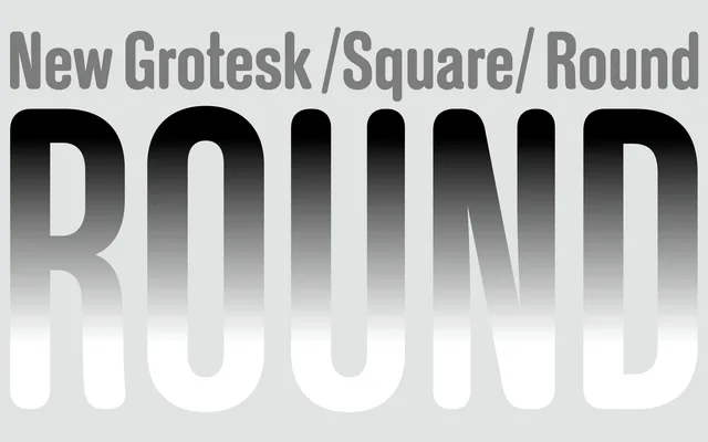 New Grotesk Round specimen from A2-Type