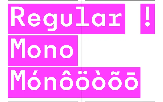 Regular Mono specimen from A2-Type