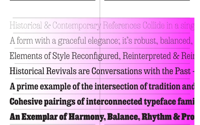 Sunday Clarendon specimen from A2-Type