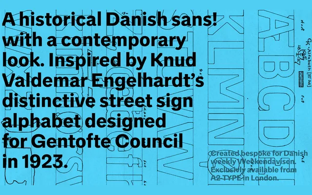 WEA Sans specimen from A2-Type