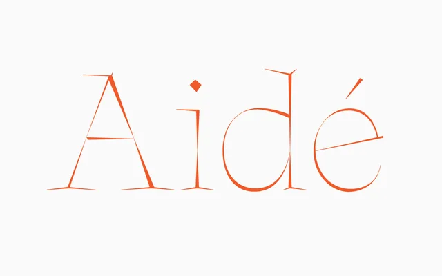 Aidé specimen from About Type