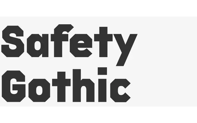 Safety Gothic specimen from Abstract Office