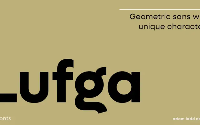 Lufga specimen from Adam Ladd Design
