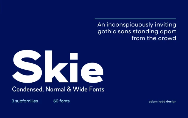 Skie specimen from Adam Ladd Design
