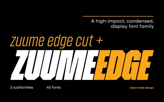 Zuume Edge specimen from Adam Ladd Design