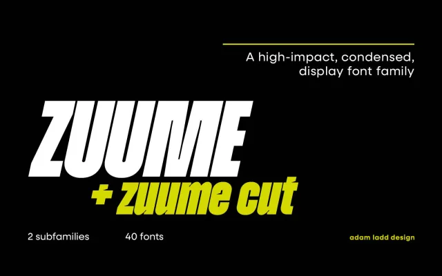Zuume specimen from Adam Ladd Design