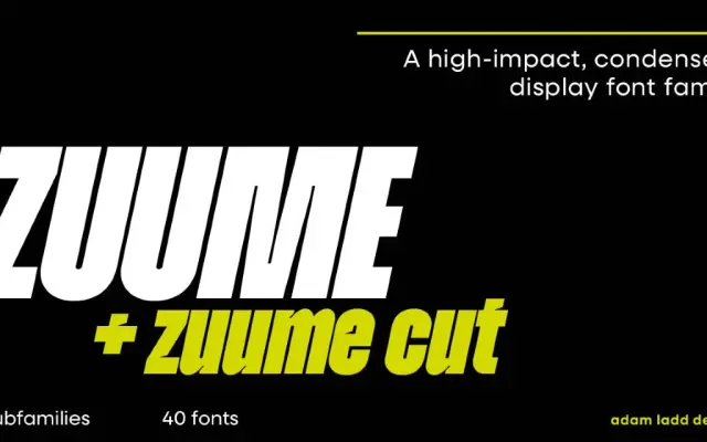 Zuume specimen from Adam Ladd Design