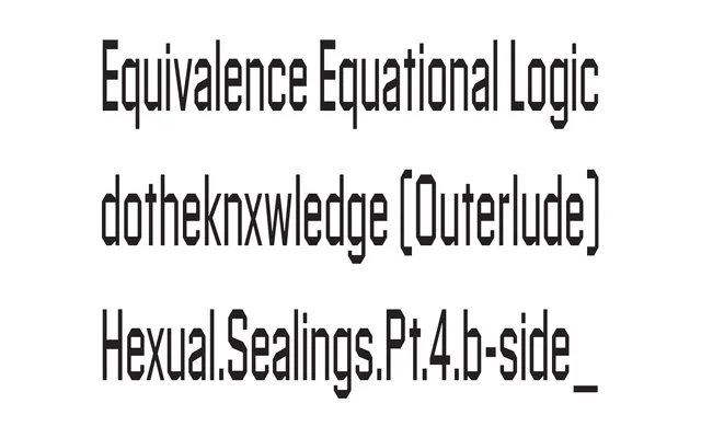 Explicit specimen from Aesthetic Type