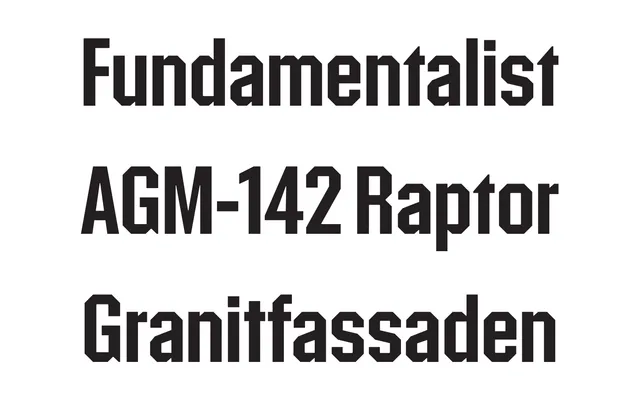 Materiel specimen from Aesthetic Type