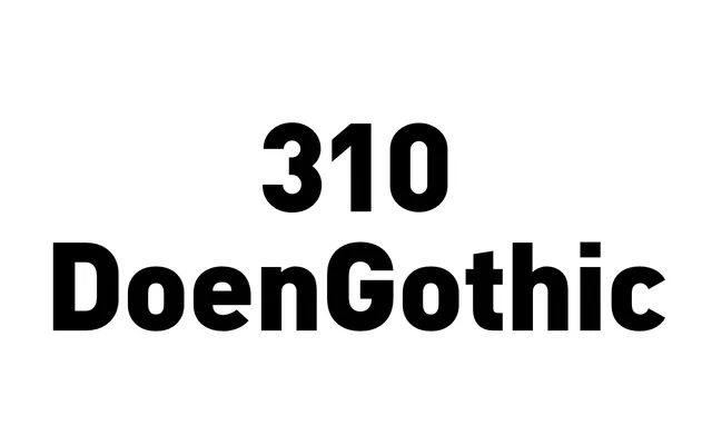 310 DoenGothic specimen from AG Font