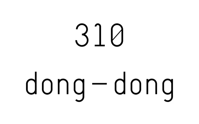 310 dong-dong specimen from AG Font