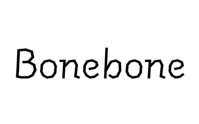 Bonebone specimen from AG Font