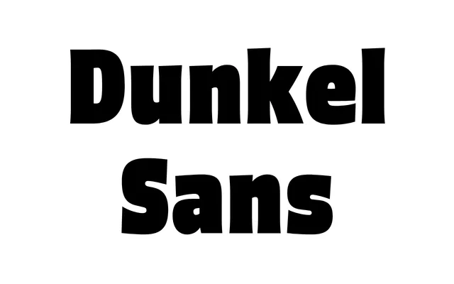 Dunkel Sans specimen from AG Font