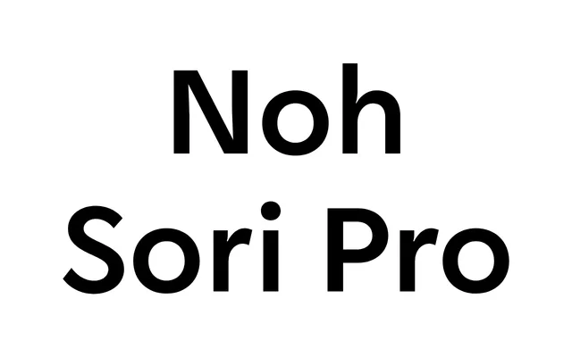 Noh Sori Pro specimen from AG Font