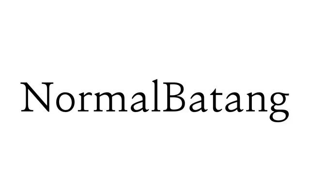 NormalBatang specimen from AG Font
