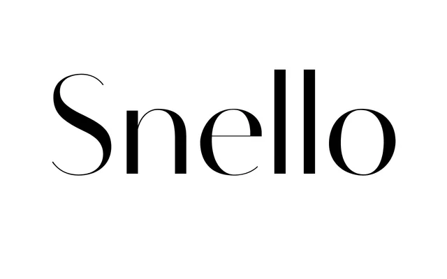 Snello specimen from AG Font