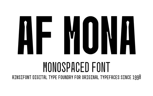 Mona Mono specimen from AinsiFont