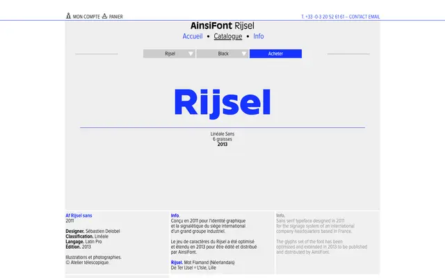 Rijsel specimen from AinsiFont