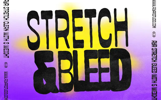 Stretch and Bleed specimen from Aiyari Studio