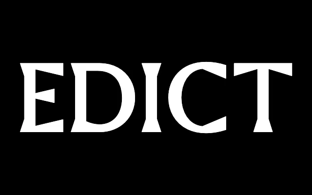 Edict specimen from Alias