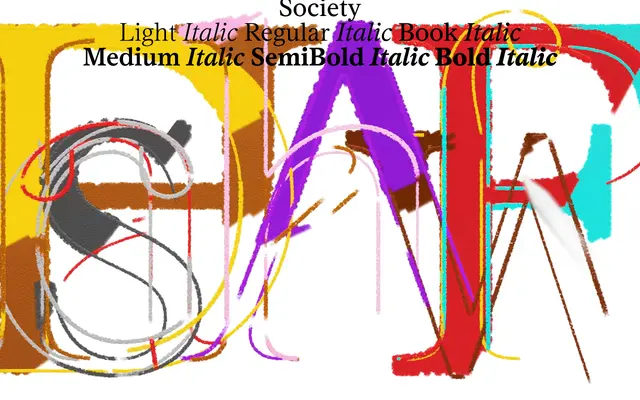 Society specimen from AllCaps