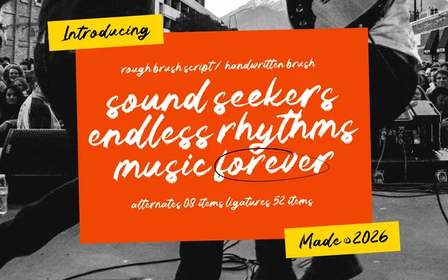 Sound Seekers specimen from Amorfa Type