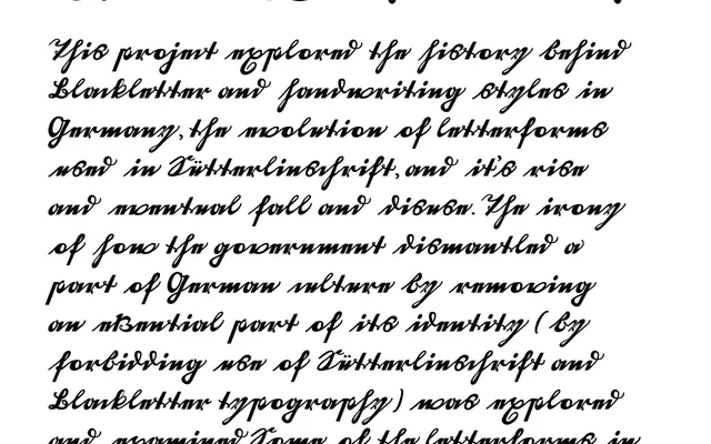 Alt-Berliner specimen from Ampersand Type Foundry