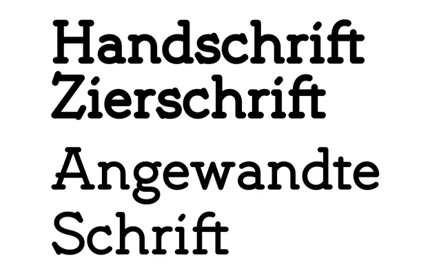 Erdmann Schrift specimen from ANRT