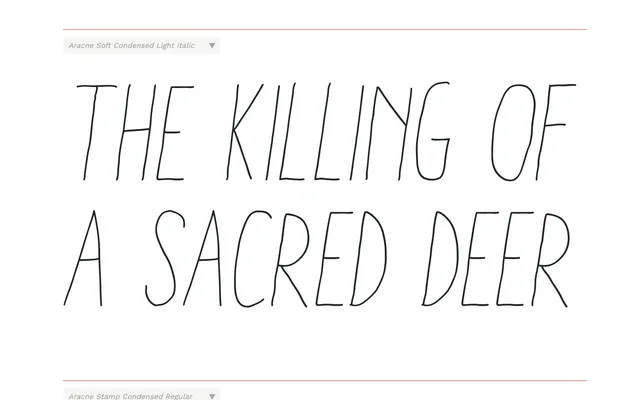 Aracne Condensed specimen from Antipixel