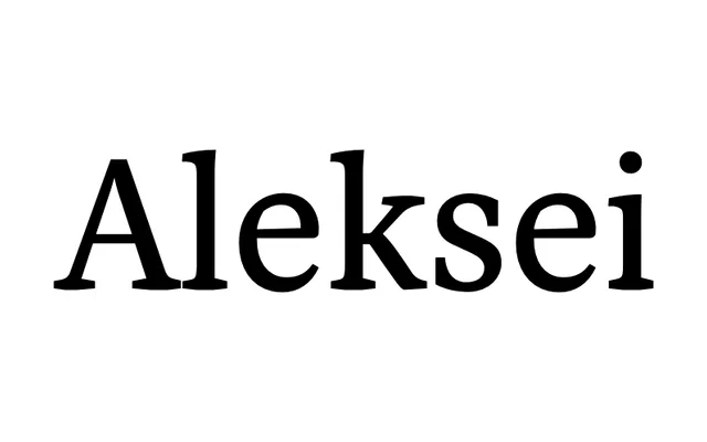 Aleksei specimen from Anton Koovit