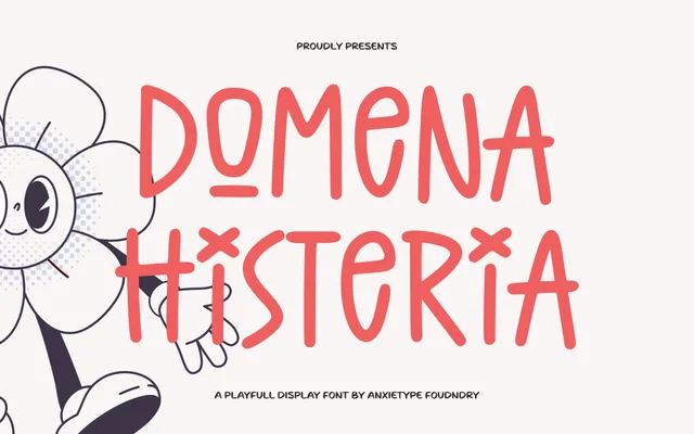 Domena Histeria specimen from Anxietype Foundry