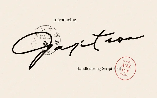 Garitson specimen from Anxietype Foundry
