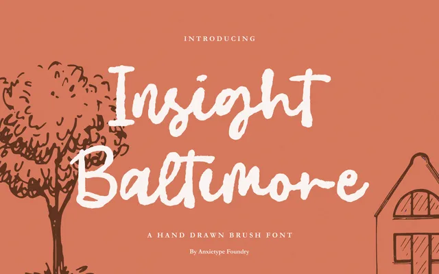 Insight Baltimore specimen from Anxietype Foundry