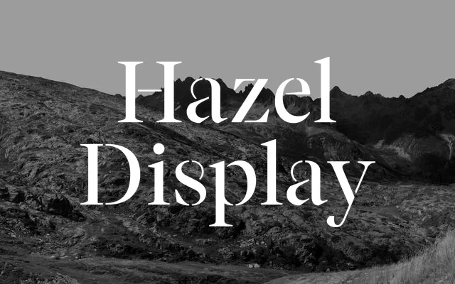 Hazel Display specimen from Apex Foundry