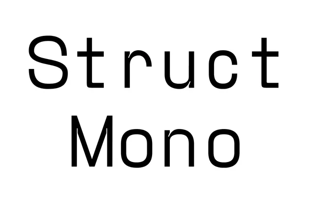 Struct Mono specimen from Archetype Foundry