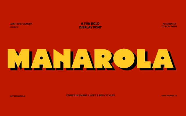 ATF Manarola specimen from Arkitype