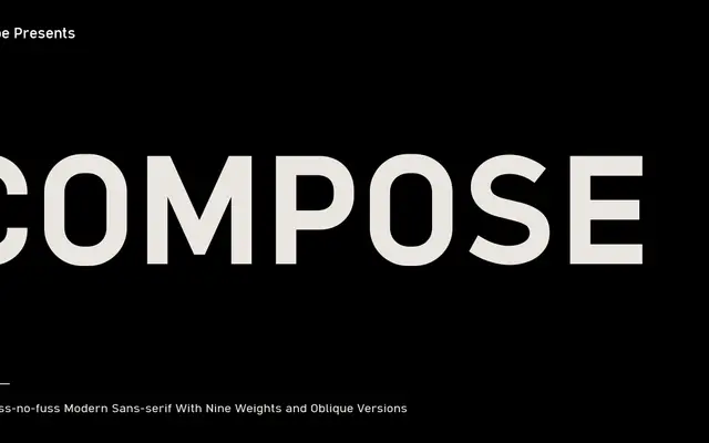 Compose specimen from Arkitype