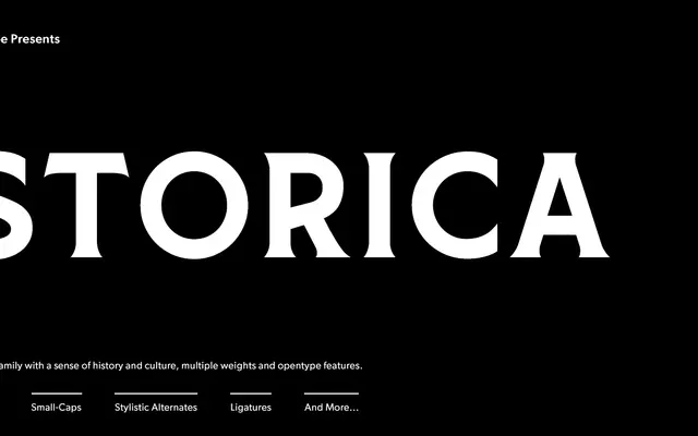 Storica specimen from Arkitype