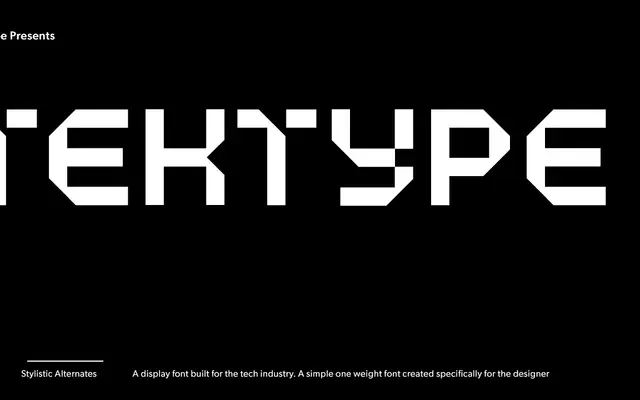 Tektype specimen from Arkitype