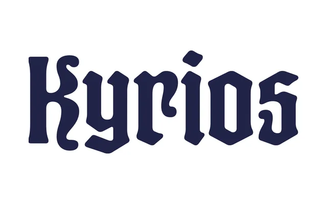 Kyrios specimen from ArrowType