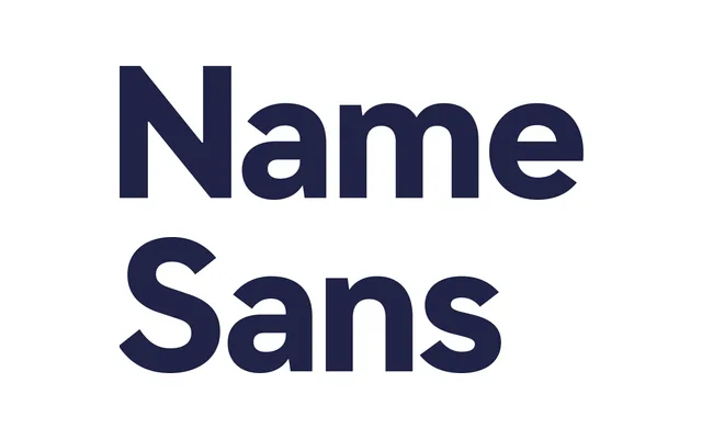 Name Sans specimen from ArrowType