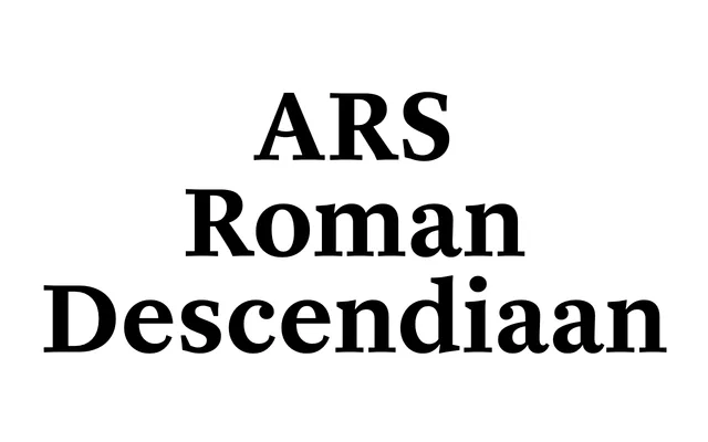 ARS Roman Descendiaan specimen from ARS Type