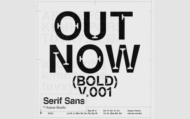AS Serif Sans specimen from Astrae Studio